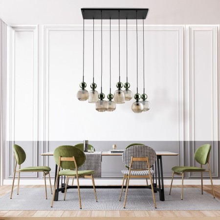 Lampa wisząca TK-Lighting SOPHIA TKL11151  Lampa sufitowa kolor - czarny - zielony styl Glamour