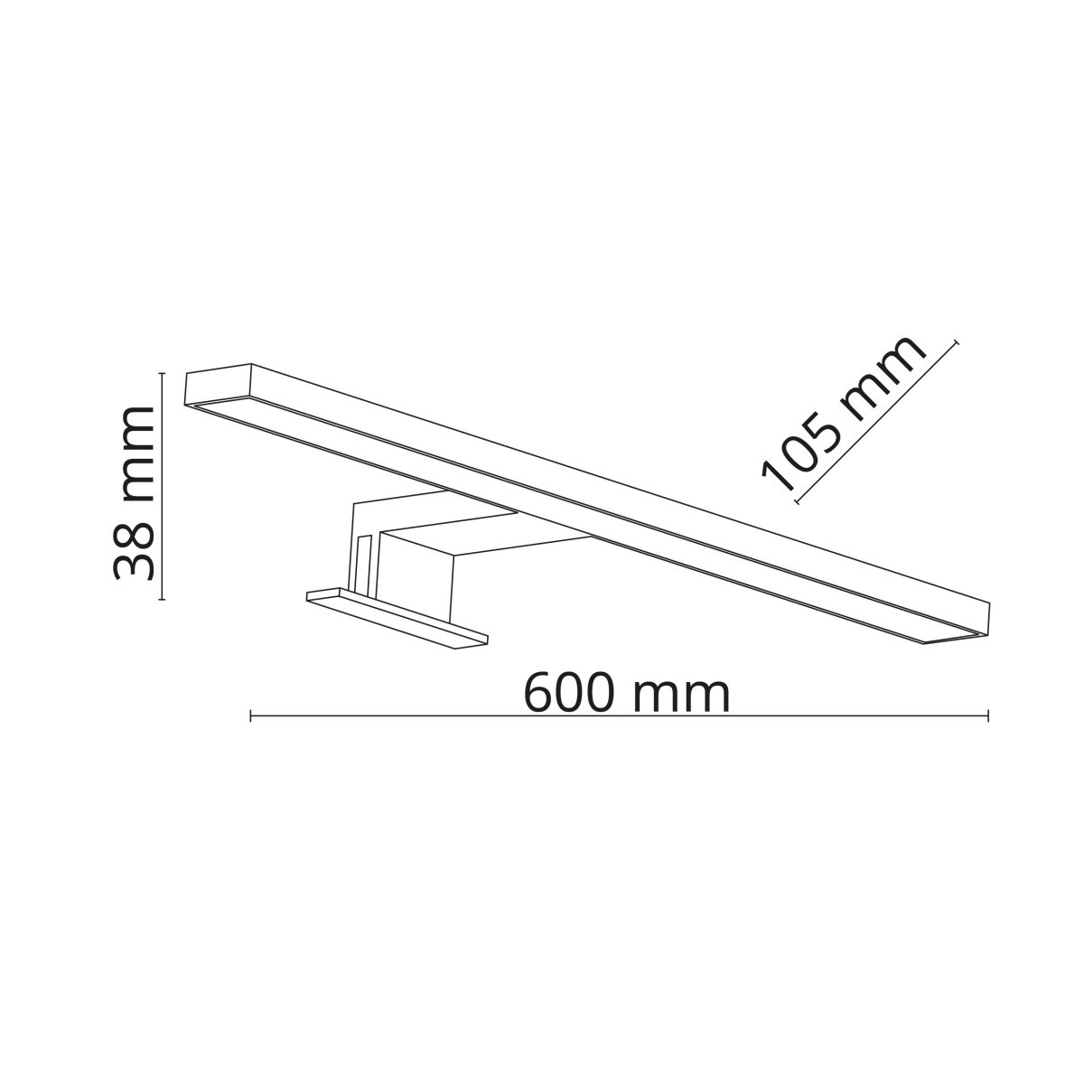 Kinkiet TK-Lighting LEITO TKL6354  Lampa ścienna kolor - czarny - biały styl Klasyczny