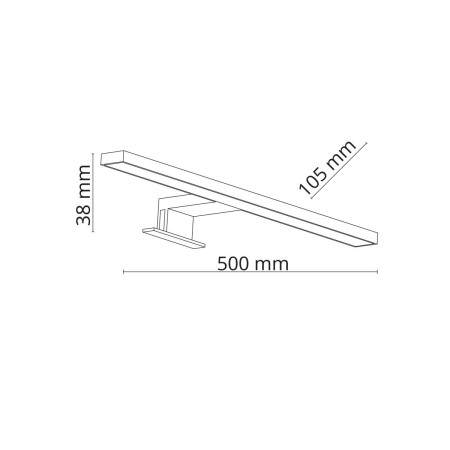 Kinkiet TK-Lighting LEITO TKL6357  Lampa ścienna kolor - chrom - biały styl Klasyczny