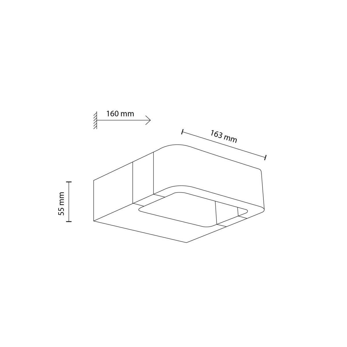 Kinkiet TK-Lighting ARIUS TKL18204 kolor - czarny - transparentny styl Nowoczesny