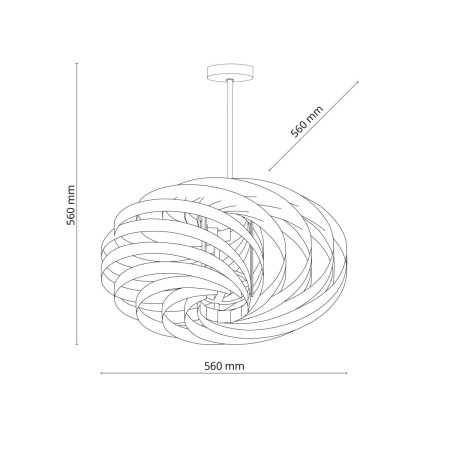 Lampa sufitowa TK-Lighting MONTOYA TKL6125 kolor - czarny styl Nowoczesny