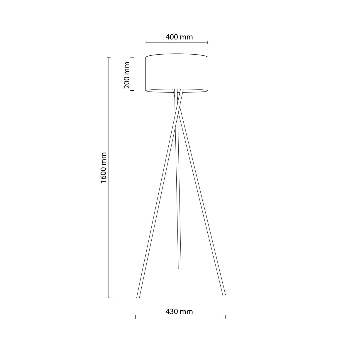 Lampa podłogowa TK-Lighting PAVAO TKL6987 kolor - czarny - biały styl Klasyczny