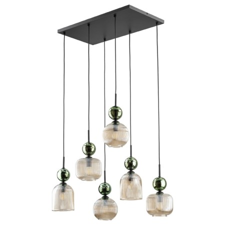 Lampa wisząca TK-Lighting SOPHIA TKL11150  Lampa sufitowa kolor - czarny - zielony styl Glamour