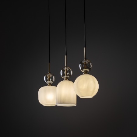 Lampa wisząca TK-Lighting SOPHIA TKL11591  Lampa sufitowa kolor - czarny - złoty styl Nowoczesny