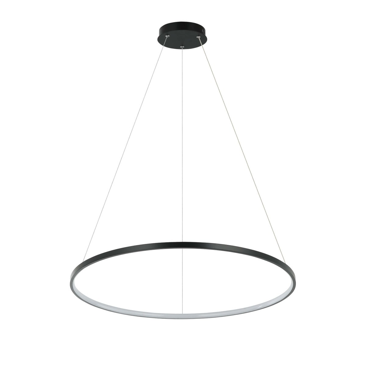 Light Prestige LP-909/1P 4M BK Ring wisząca średnia czarna 4000K