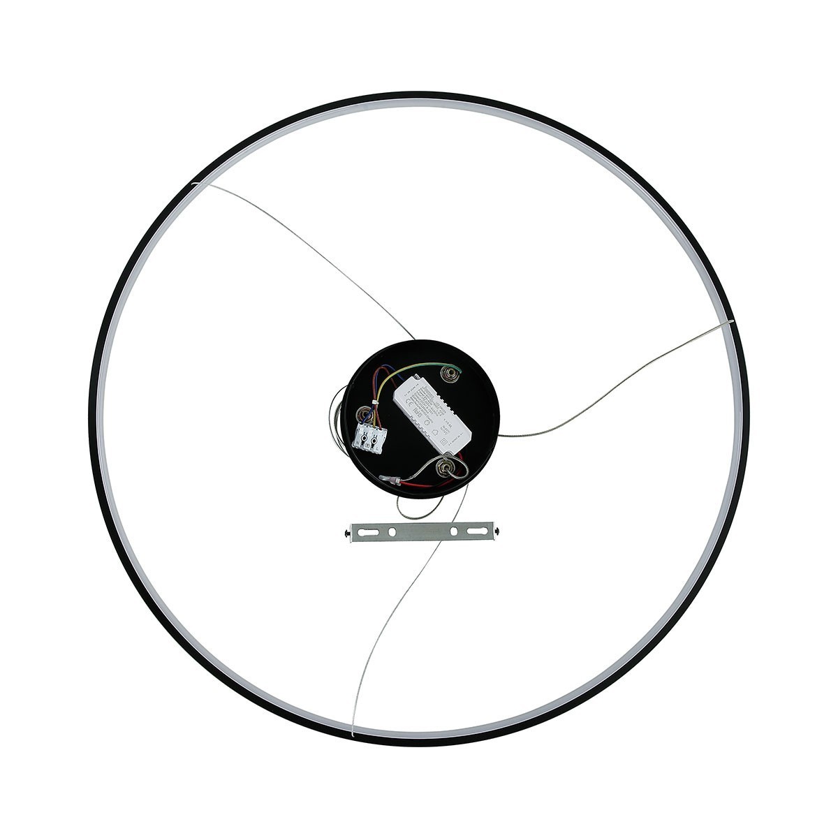 Light Prestige LP-909/1P 4M BK Ring wisząca średnia czarna 4000K