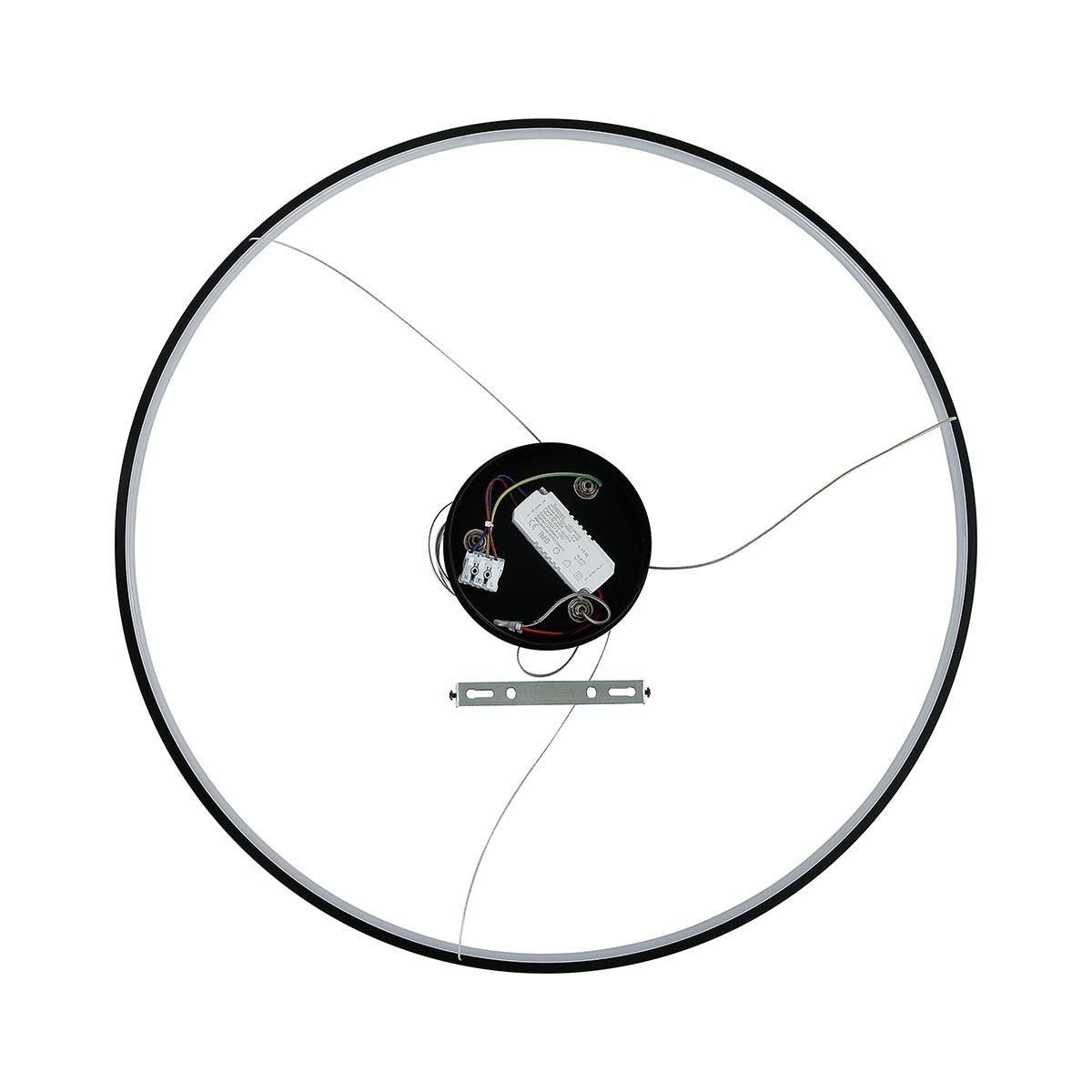 Light Prestige LP-909/1P 4M BK Ring wisząca średnia czarna 4000K