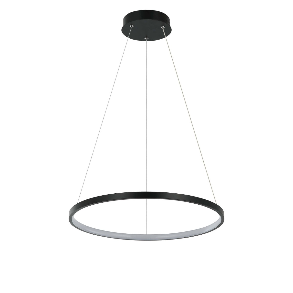 Light Prestige LP-909/1P S BK Ring wisząca mała czarna 3000K