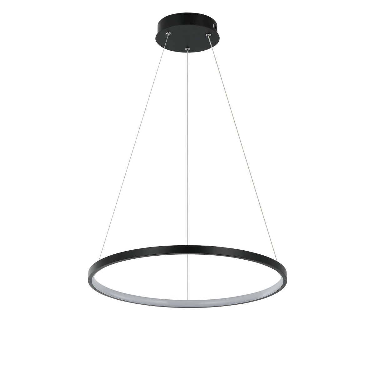 Light Prestige LP-909/1P S BK Ring wisząca mała czarna 3000K