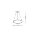 Light Prestige LP-909/1P S BK Ring wisząca mała czarna 3000K