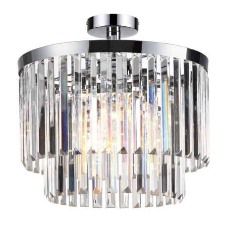 Light Prestige LP-2910/4C CH Plafon Vetro 4 srebrny 4xE14