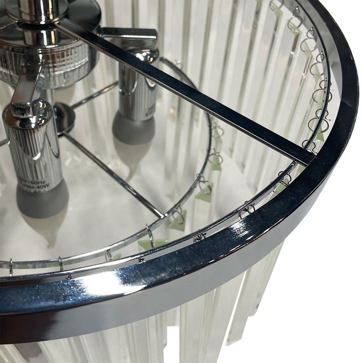 Light Prestige LP-2910/4C CH Plafon Vetro 4 srebrny 4xE14