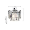 Light Prestige LP-2910/4C CH Plafon Vetro 4 srebrny 4xE14