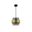 Light Prestige LP-866/1P SM/GD Lampa wisząca Miele dymna 1xE27