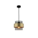 Light Prestige LP-866/1P SM/GD Lampa wisząca Miele dymna 1xE27