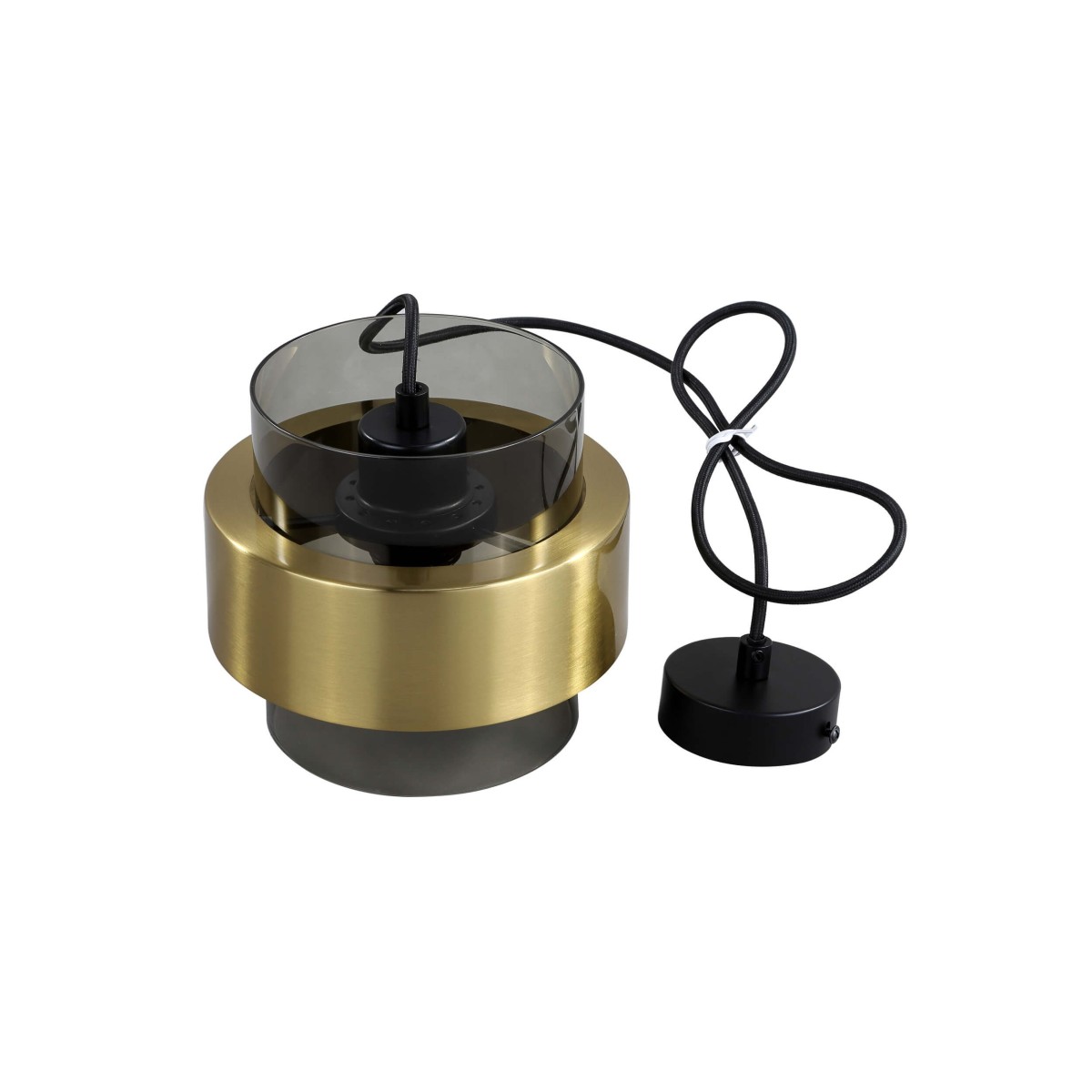 Light Prestige LP-866/1P SM/GD Lampa wisząca Miele dymna 1xE27