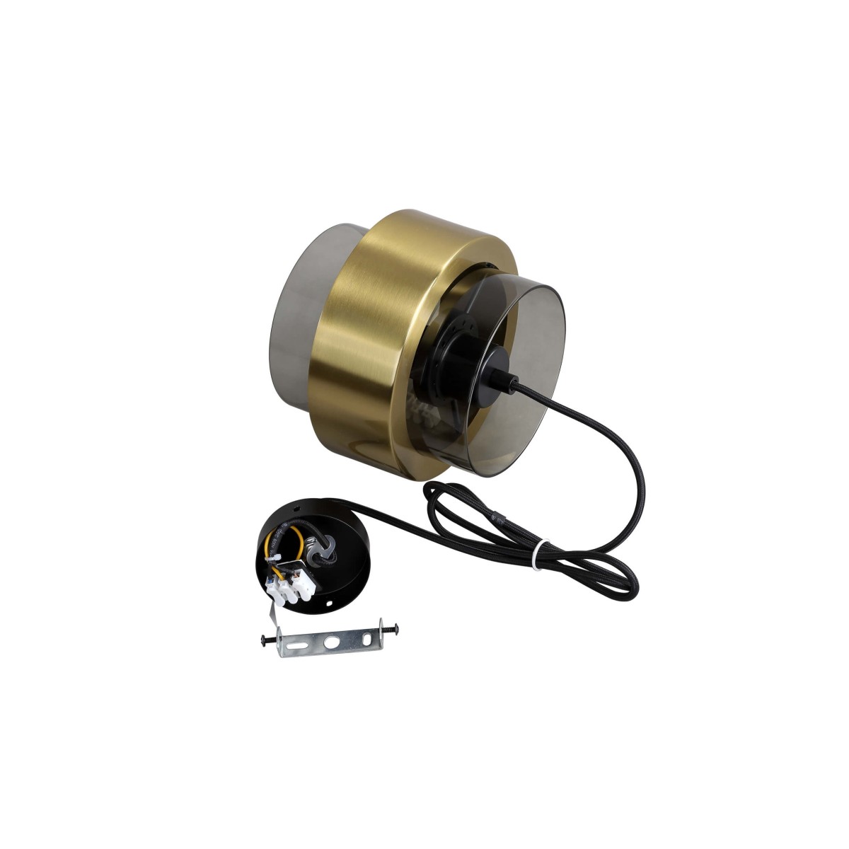 Light Prestige LP-866/1P SM/GD Lampa wisząca Miele dymna 1xE27