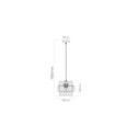 Light Prestige LP-866/1P SM/GD Lampa wisząca Miele dymna 1xE27