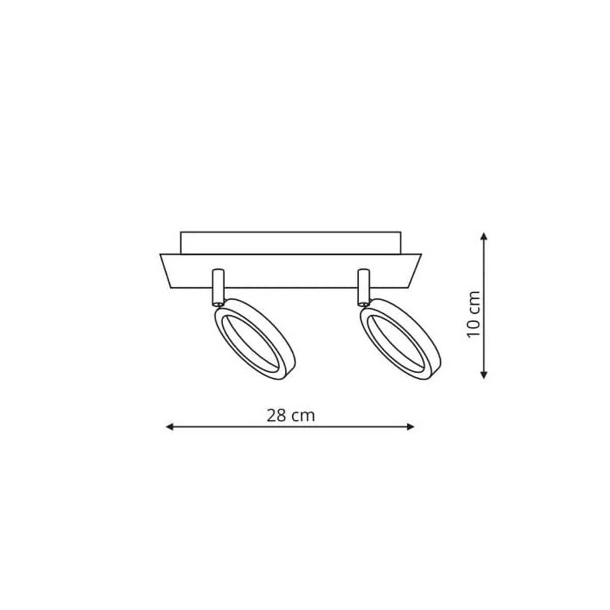 Light Prestige LP-1864/2W Spot Carrara srebrny LED 3000K