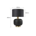 Light Prestige LP-1515/1T small black Lampa stołowa Tamiza 48 cm czarna 1xE27