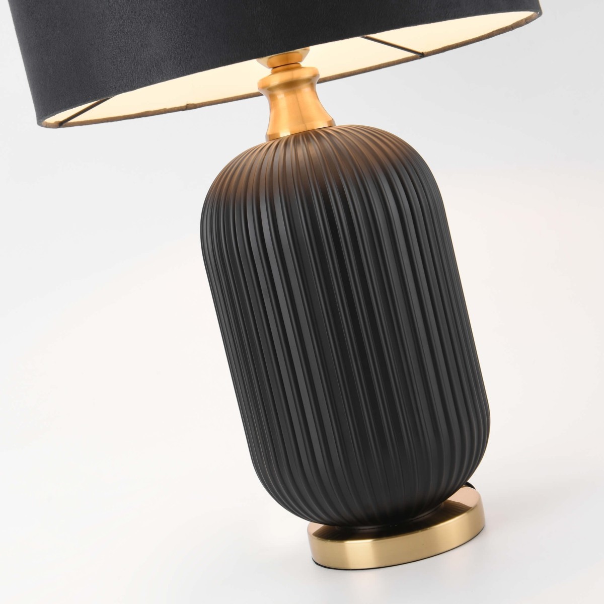 Light Prestige LP-1515/1T big black Lampa stołowa Tamiza 65 cm czarna 1xE27