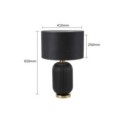Light Prestige LP-1515/1T big black Lampa stołowa Tamiza 65 cm czarna 1xE27