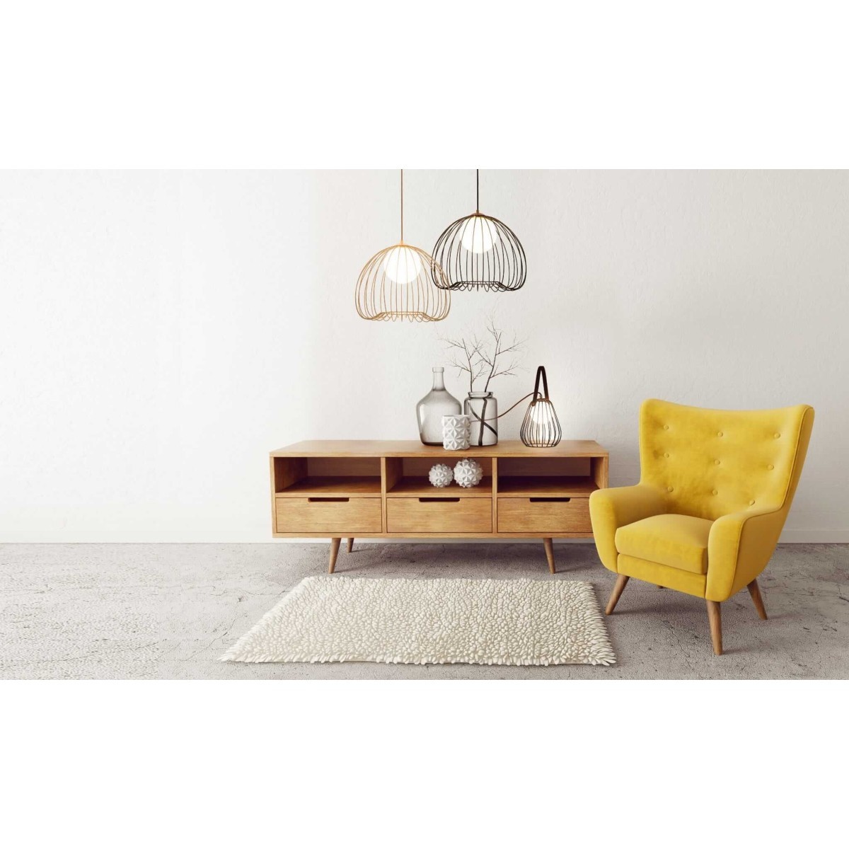 Light Prestige LP-1212/1PS BK Lampa wisząca Bacoli czarna 1xG9