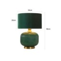 Light Prestige LP-1515/1T small green Lampa stołowa Tamiza 48 cm zielona 1xE27