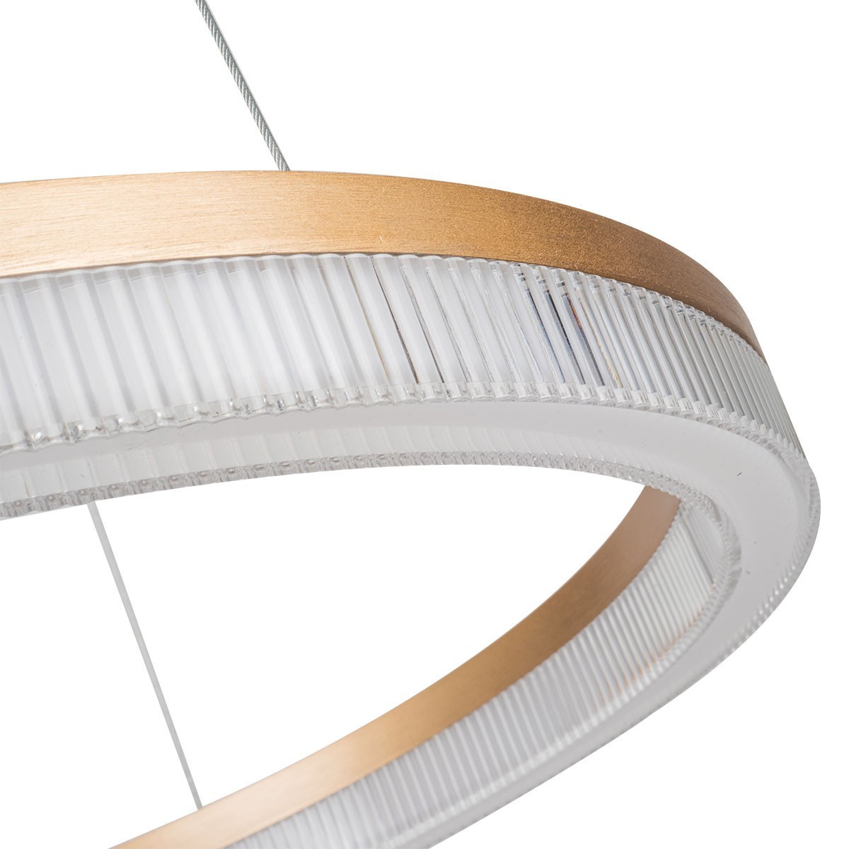 Light Prestige LP-033/1P S GD Cr Tria Lampa wisząca Midway Cristal Triangle złoto - transparentna LED CCT