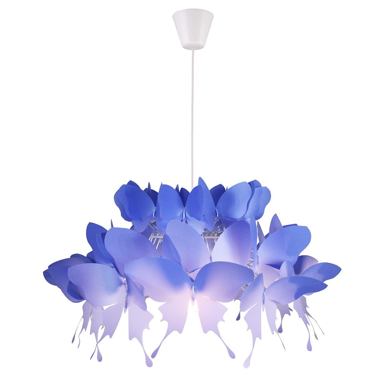 Light Prestige LP-3439/1P blue Lampa wisząca Farfalla niebieska 1xE27