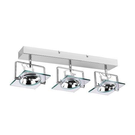 Light Prestige QR-111003 Plafon kinkiet Industrial srebrny 3xQR111