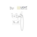 Light Prestige LP-999/1W L BK CCT Kinkiet Mirror L czarny IP44 LED CCT