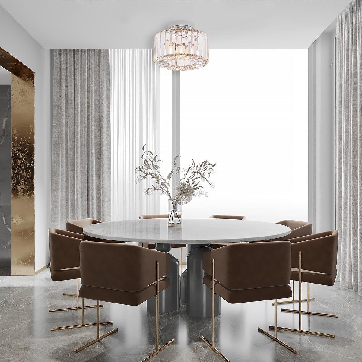 Light Prestige LP-2910/1C CH Plafon Vetro chrom 1xE27