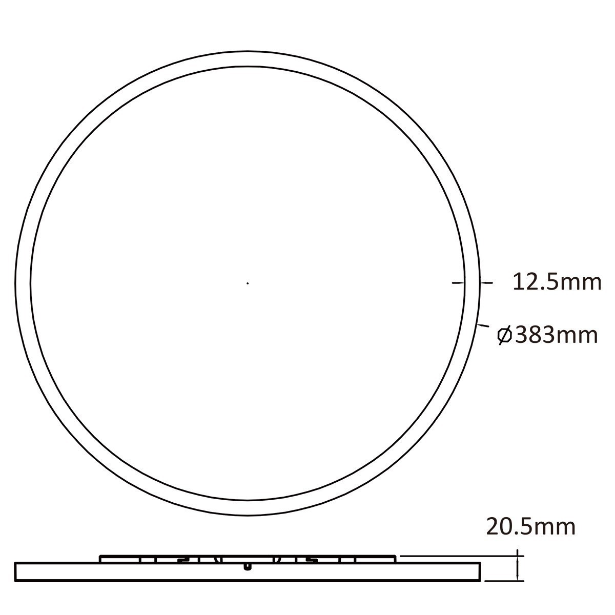 Light Prestige LP-1707/1C-38 WH Plafon Pryzma 38 cm biały LED CCT