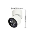 Light Prestige LP-2626/1RM WH movable Ruchoma oprawa natynkowa Brema biała LED CCT