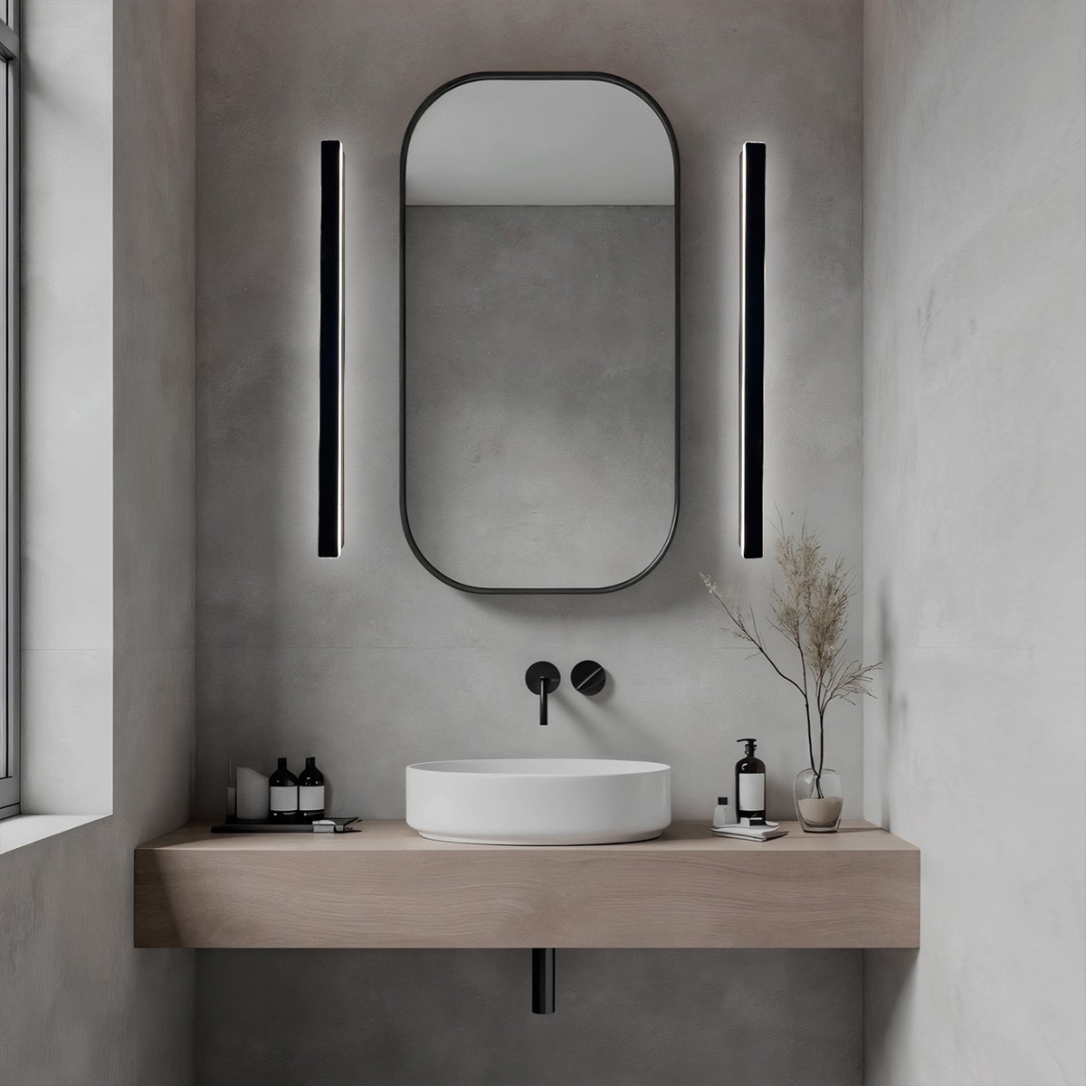 Light Prestige LP-789/1W 60 BK Kinkiet Bodo 60 cm czarny IP54 LED CCT