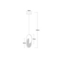 Light Prestige LP-1311/1P BK Lampa wisząca Circlo czarna LED CCT