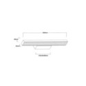 Light Prestige LP-987/1W S WH Kinkiet Aqua 42 cm biały IP44 LED CCT