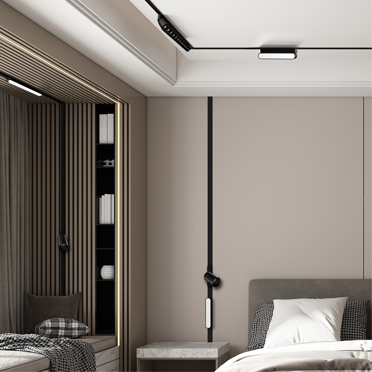 Light Prestige LP-616-MAG SLIM 12W 4BK Reflektor Magnetic Slim Blaze 12W LED 4000K czarny