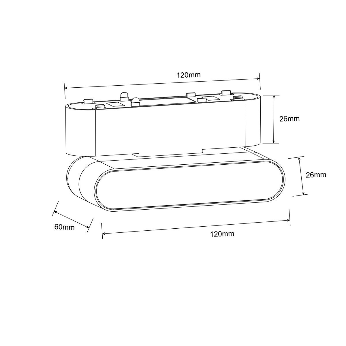 Light Prestige LP-626-MAG SLIM 6W 4WH Reflektor Magnetic Slim Fizz 6W LED 4000K biały