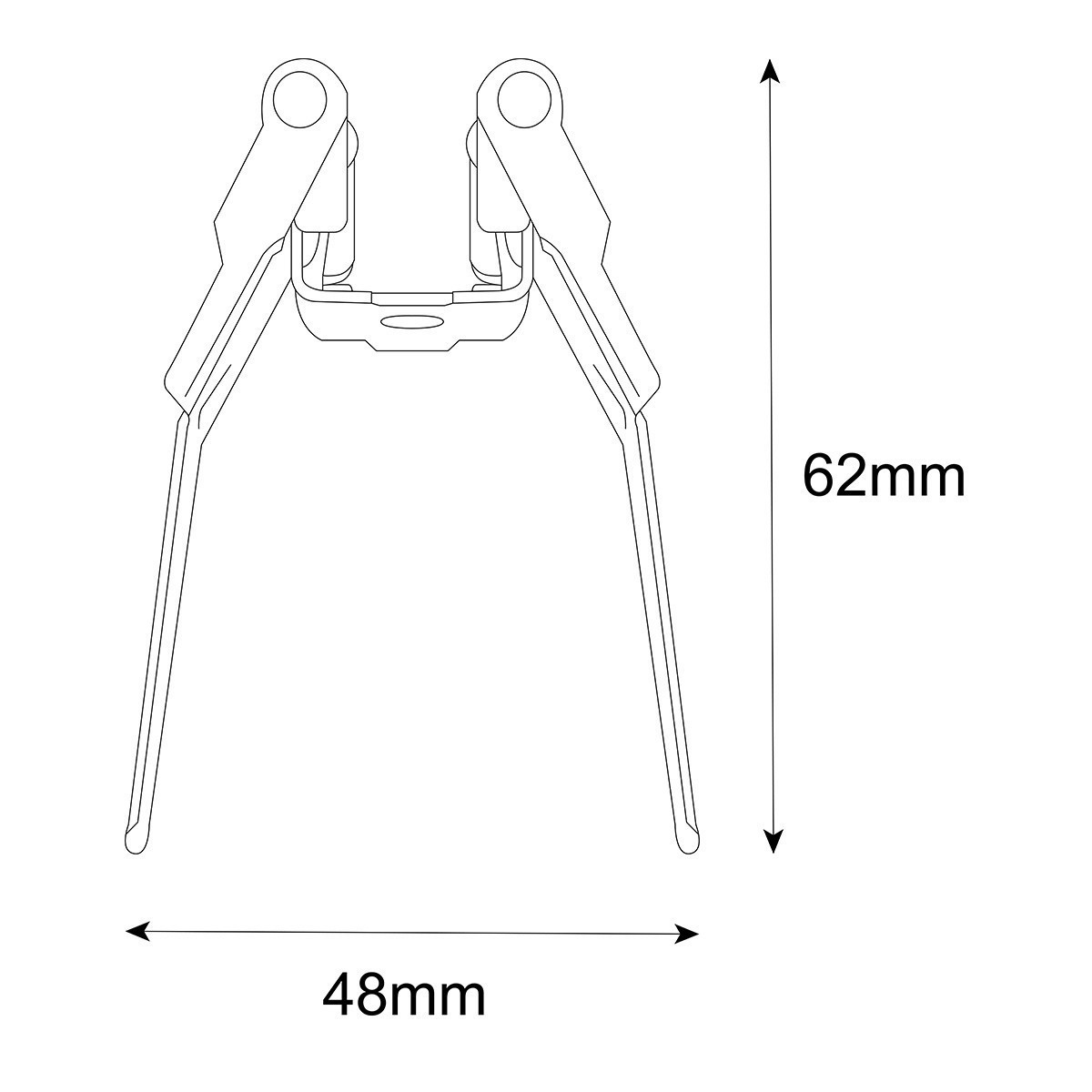 Light Prestige LP-656-MAG SLIM RS uchwyt Uchwyt montażowy podtynkowy Magnetic Slim