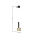 Light Prestige LP-0702/1P GD Lampa wisząca Amo złoto-czarna 1xE27