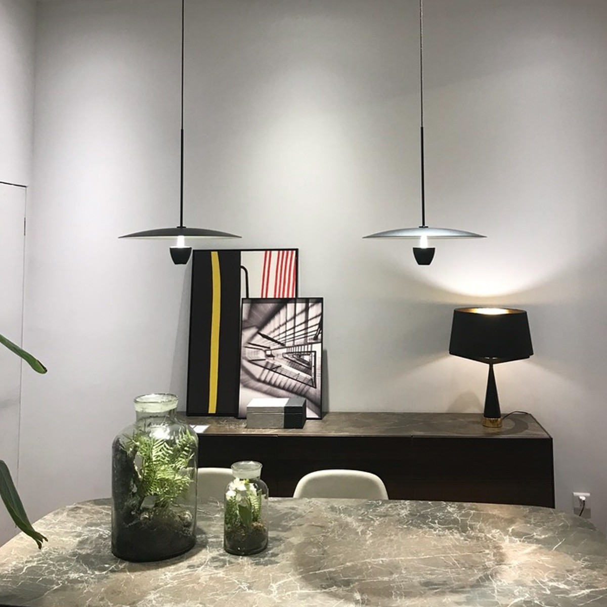 Light Prestige LP-0408/1P M BK Lampa wisząca Ufo M czarna LED CCT