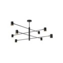 Light Prestige LP-731/8P BK Lampa wisząca Snow 8 czarna 8xGU10