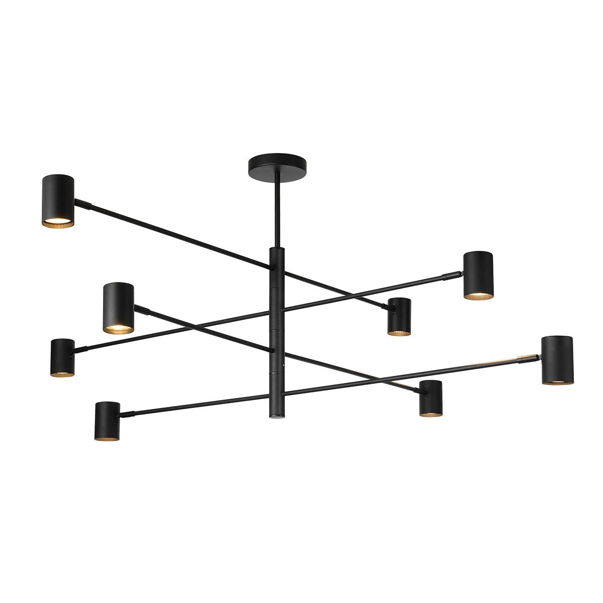 Light Prestige LP-731/8P BK Lampa wisząca Snow 8 czarna 8xGU10