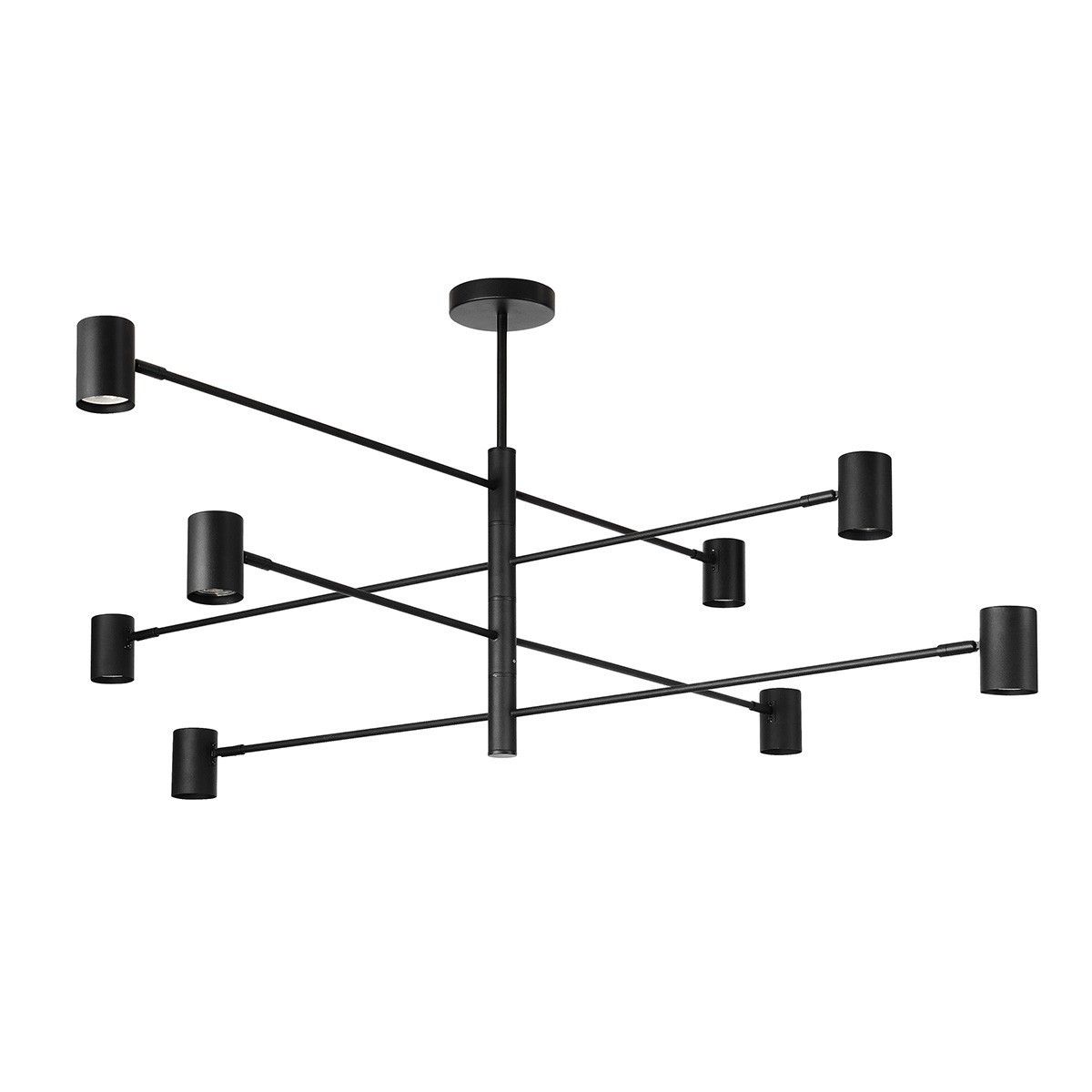 Light Prestige LP-731/8P BK Lampa wisząca Snow 8 czarna 8xGU10