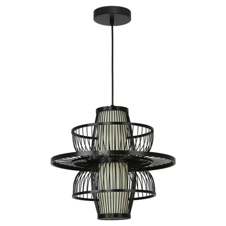 Light Prestige LP-3110/1P BK Rattanowa lampa wisząca Astra czarna 1xE27