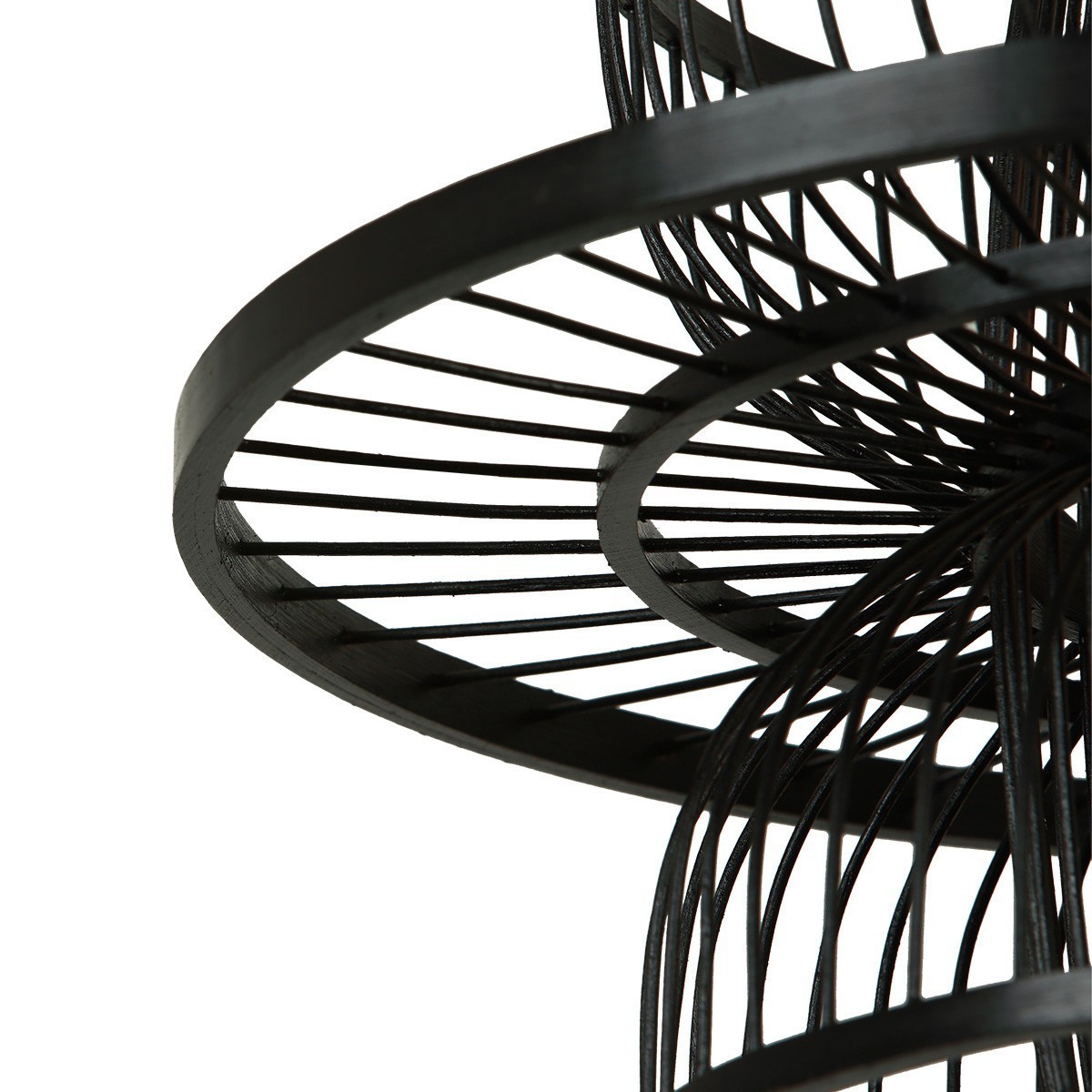 Light Prestige LP-3110/1P BK Rattanowa lampa wisząca Astra czarna 1xE27