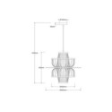 Light Prestige LP-3110/1P BK Rattanowa lampa wisząca Astra czarna 1xE27