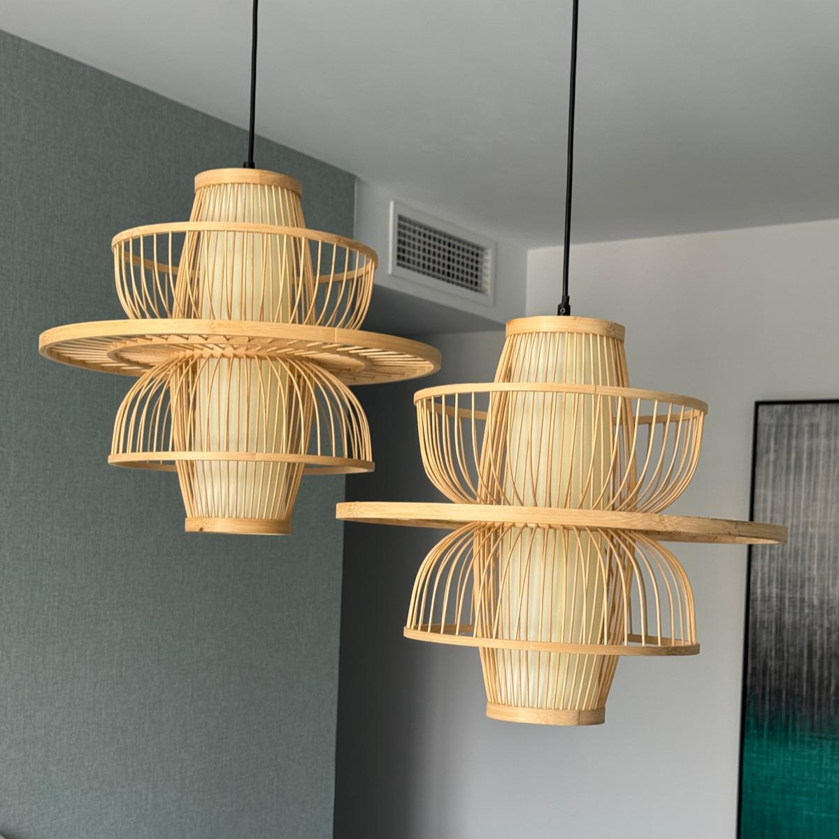 Light Prestige LP-3110/1P NT Rattanowa lampa wisząca Astra naturalna 1xE27